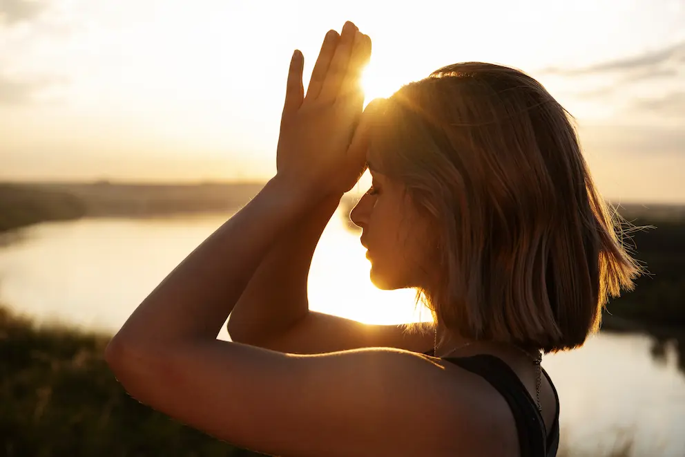 Gehmeditation Namaste